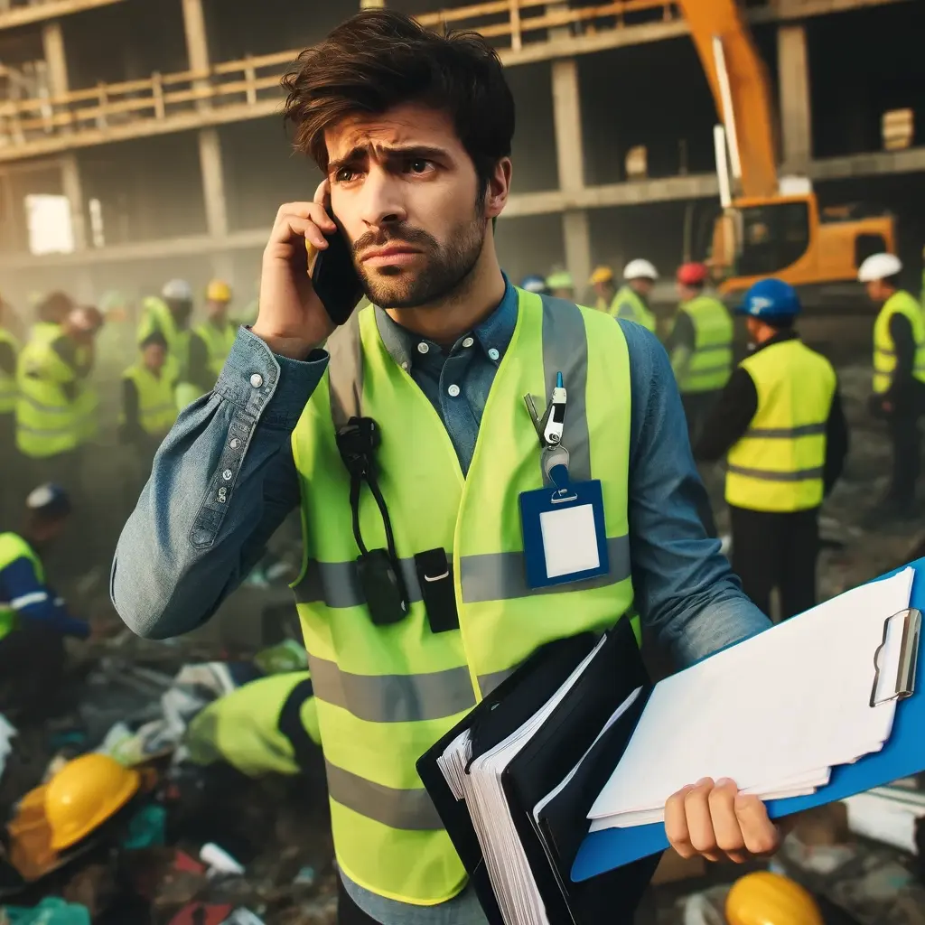 Illustration showing problems with paper-based safety management systems